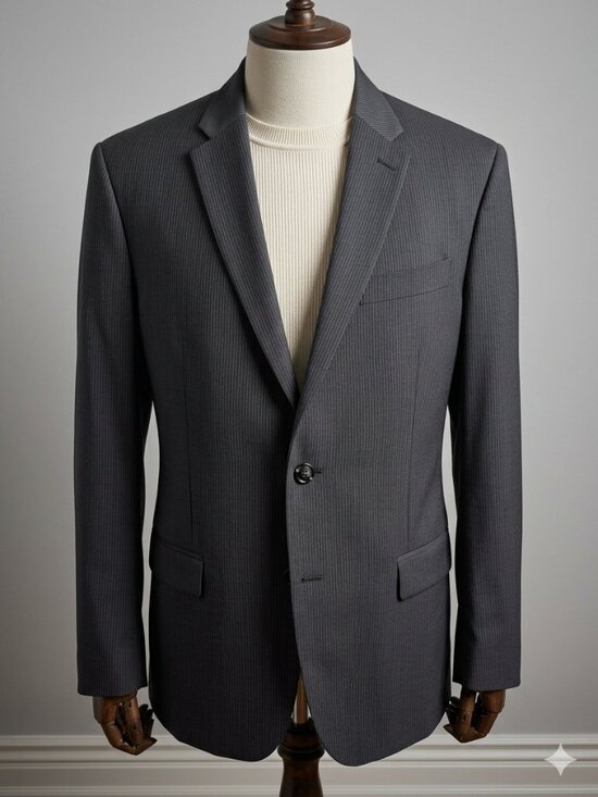 Calvin Klein Other - Calvin Klein Slim Fit Navy Blue Micro stripe Suit Blazer (42R) EUC